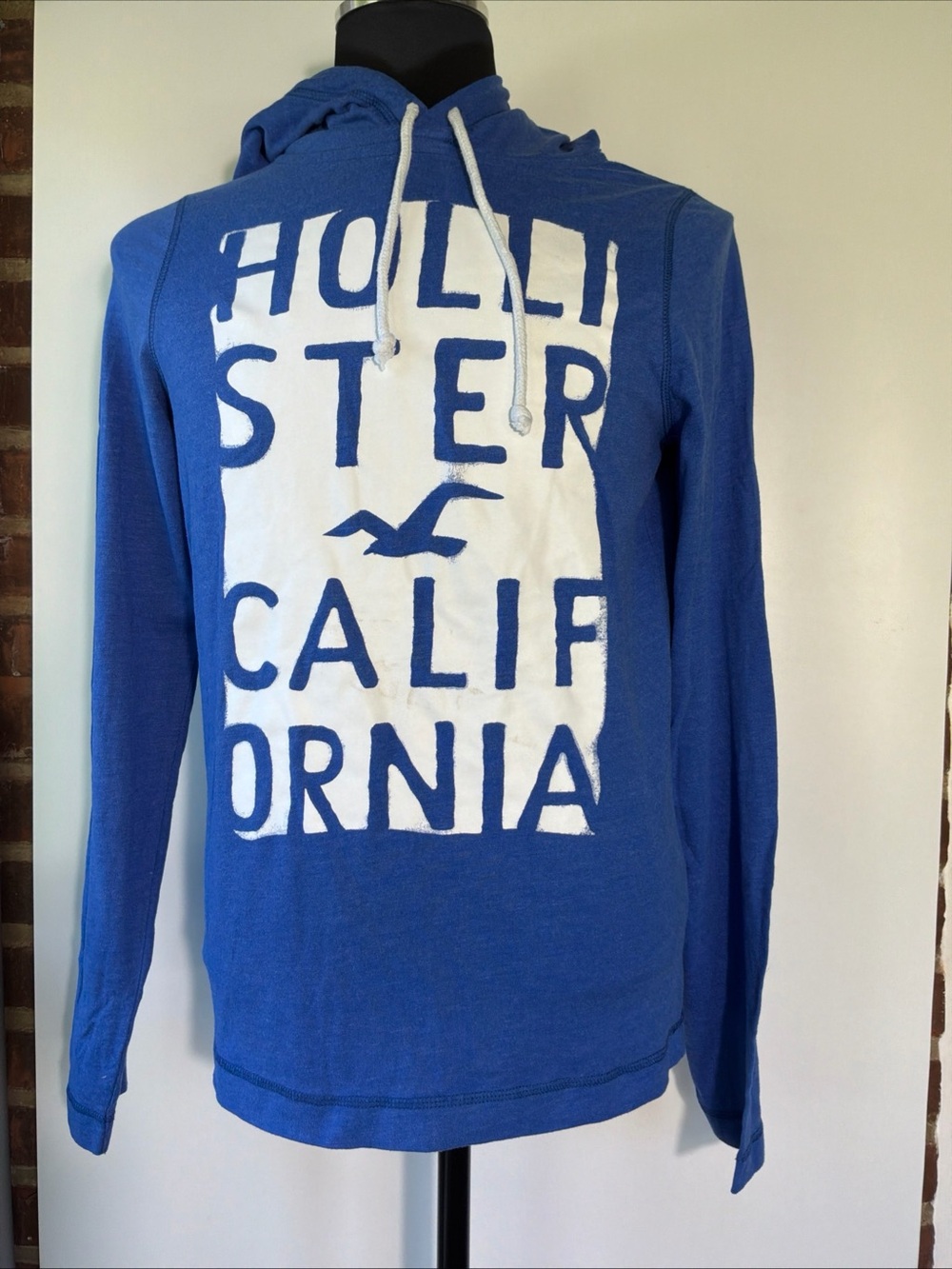 Hollister Pullover Hoodie Hollister California Graphic Logo Long Sleeve Size XL